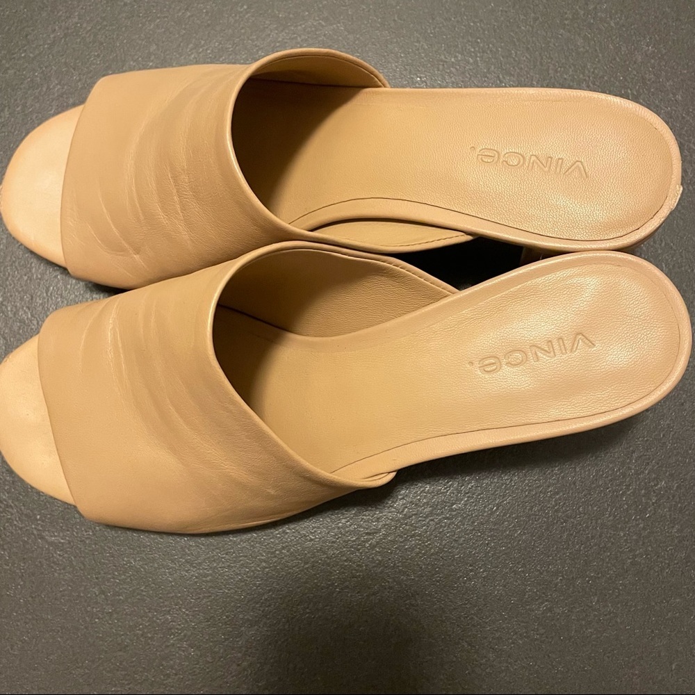 VINCE slip-on‎ leather mules - Picture 3 of 10